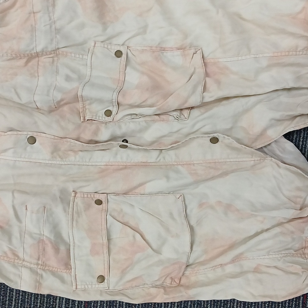 Free People Lightweight Utility Trench Coat Size Med - Picture 4 of 8